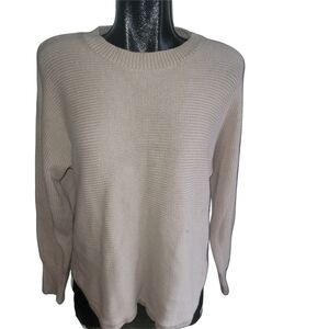 Philosophy Cream Knit Crew Neck Sweater Size L
